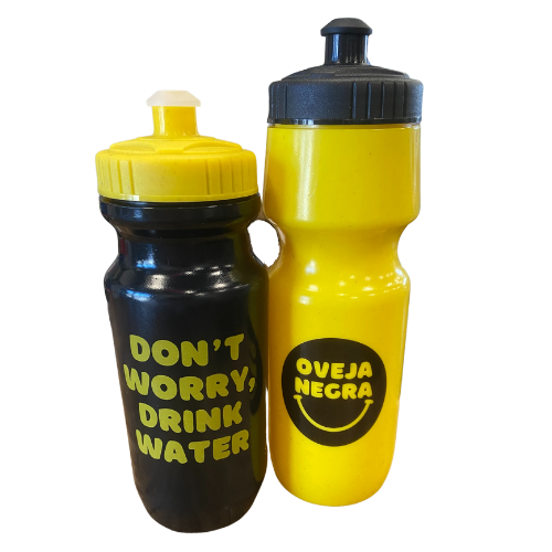 Yellow bike water 2024 bottle