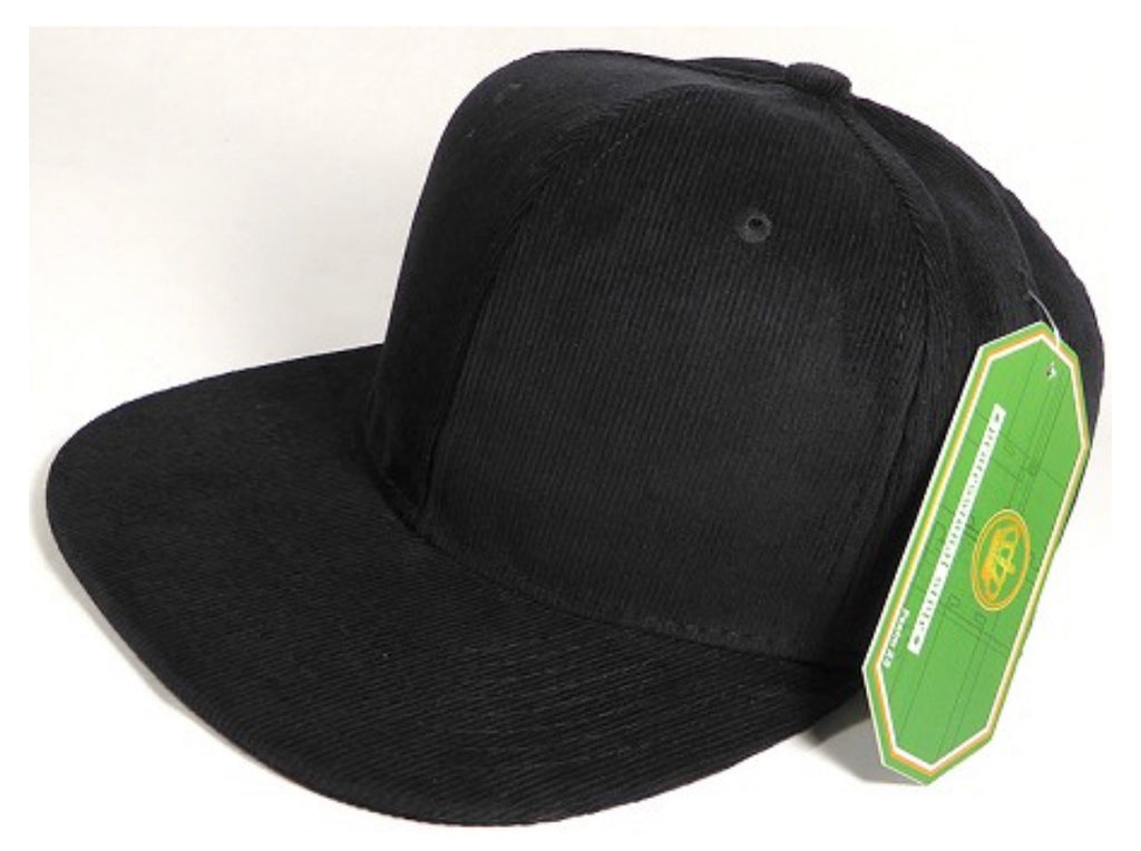 Corduroy Snapback Hats - Customizable