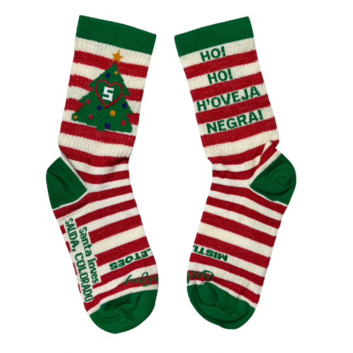 Merry Christmas Mountain Socks  - Wool