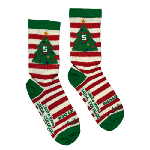 Merry Christmas Mountain Socks  - Wool