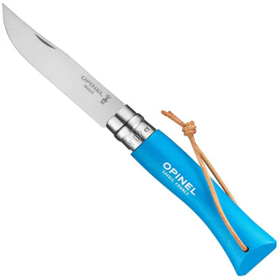 Opinel Stainless Steel Folding Knife with Lanyard