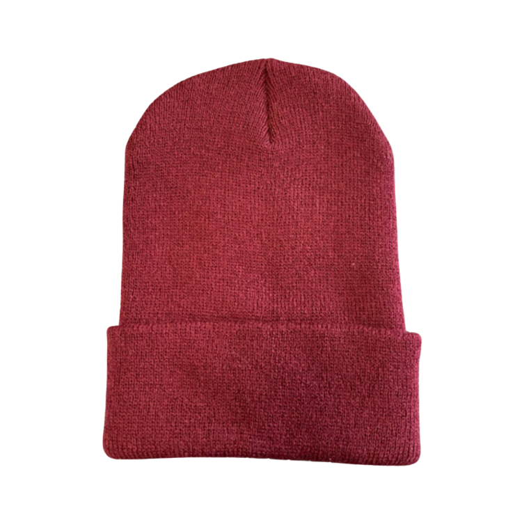 Dark Brown Knit Beanie Stocking Cap Winter Hat Mens Womens