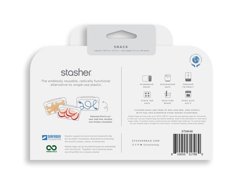 Stasher Silicon Snack Bag
