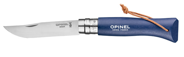 Opinel No.08 Stainless Steel Folding Knife with Lanyard