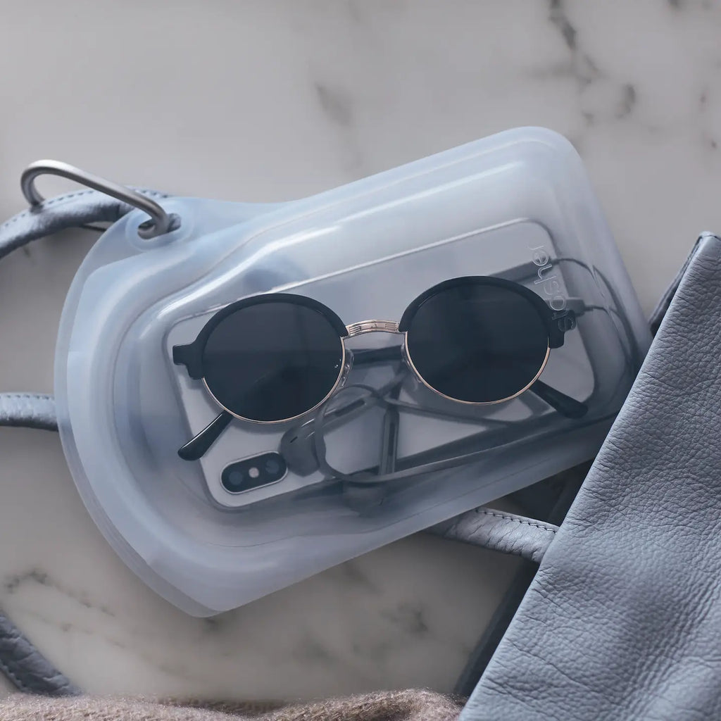 Stasher Silicon Travel Go Bag w/ Clip