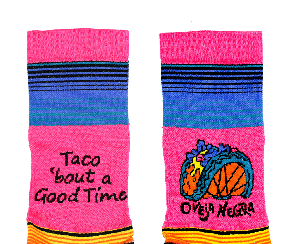Taco Wheel Serape Socks