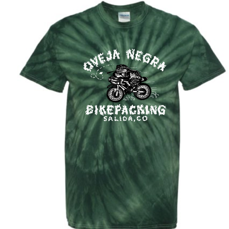 Let 'er Ribbit - Forest Green Tie Dye Tees