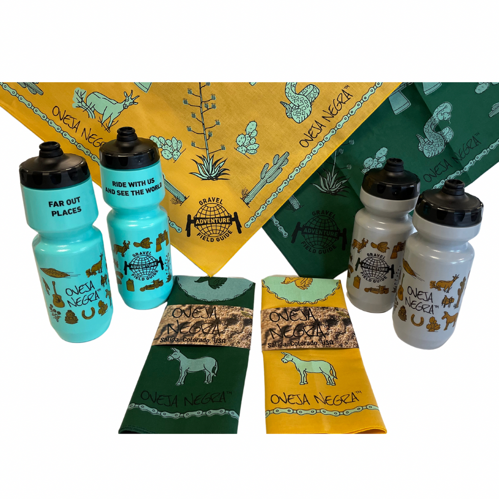 Gravel Adventure Field Guide x Oveja Negra - Water Bottles